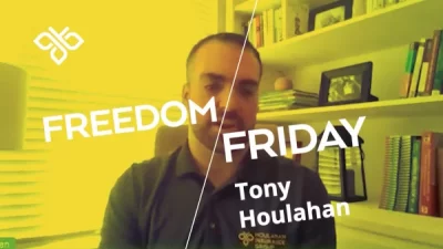 Video thumbnail with the words "Freedom Friday Tony Houlahan".